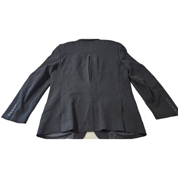 IL Canto Men's Blazer Jacket 44L Black Italian Designer 4-Pocket Style Jacket - Picture 2 of 9